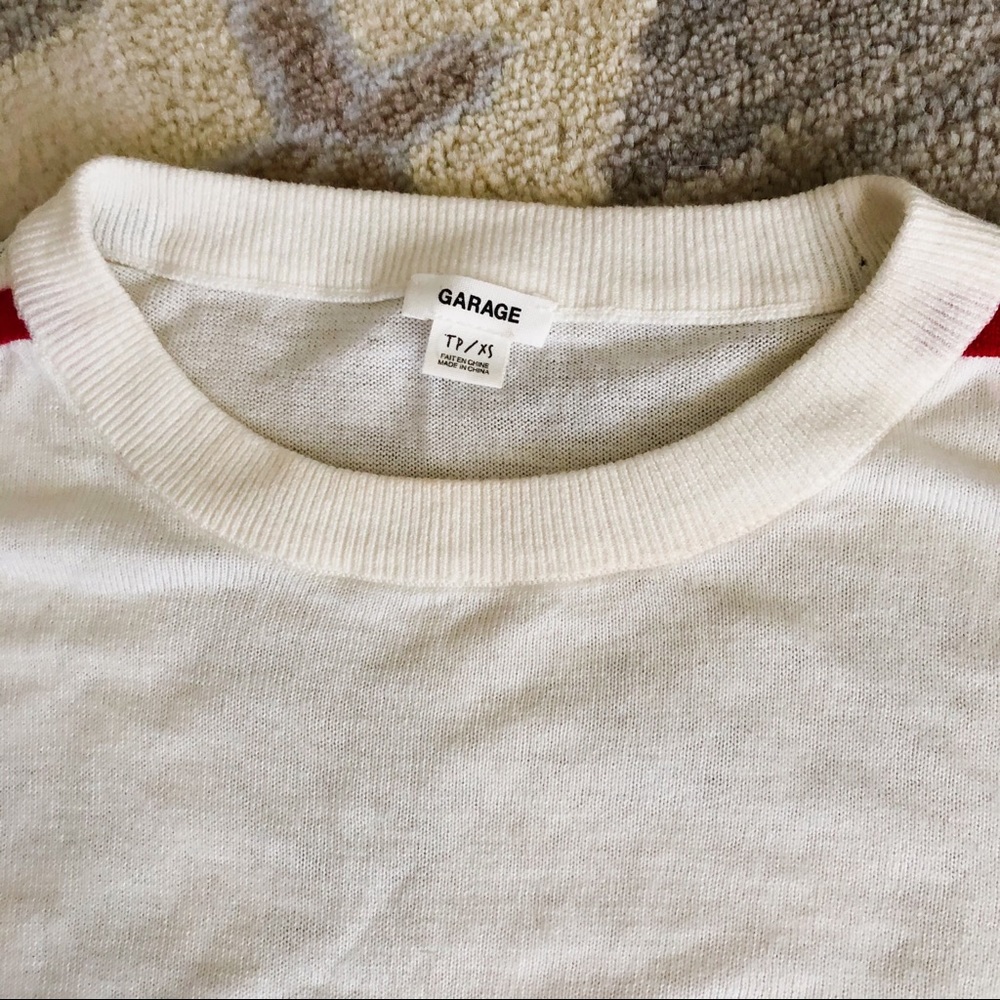 Garage Stripe Detail Knit L/S Top - Picture 3 of 3